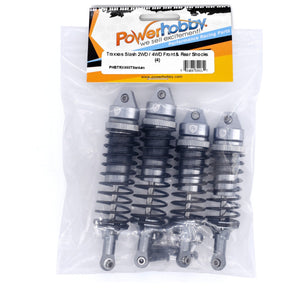 Powerhobby Front & Rear Shocks (4) FOR Traxxas Slash 2WD 4WD Titanium