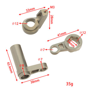 Powerhobby 7075 Aluminum Steering Bellcrank 3-piece set FOR TRAXXAS Sledge
