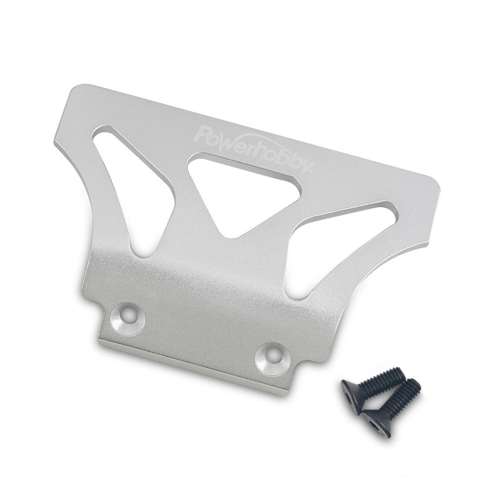 Powerhobby Aluminum Oversized Front Bumper Silver FOR Traxxas Bandit Stampede Rustler
