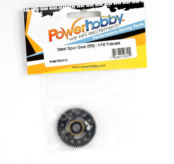 Powerhobby 55T Hardened steel Spur Gear FOR Traxxas 1/16 Slash E-Revo Summit