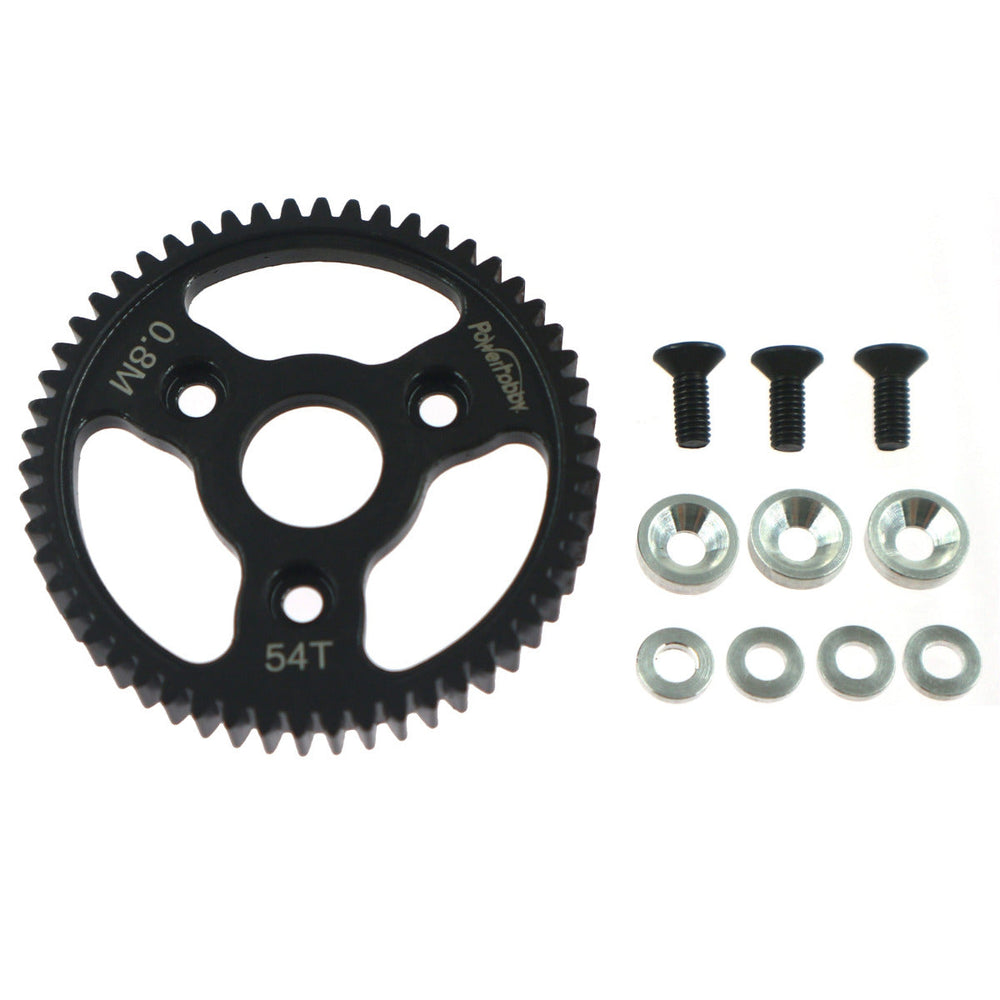 Powerhobby 54T 0.8 Hardened Steel Spur Gear FOR Traxxas