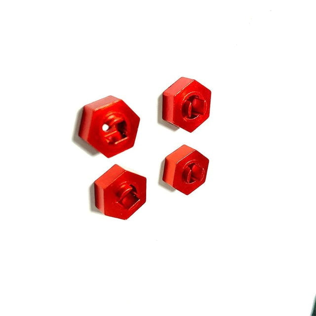 Powerhobby Aluminum Wheel Hex Adapters FOR Traxxas Prerunner Rally SST Teton Red