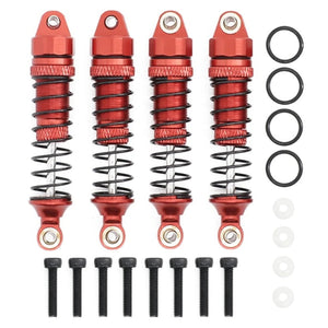Powerhobby Aluminum Shocks (4) FOR Traxxas Prerunner Rally SST Teton Red