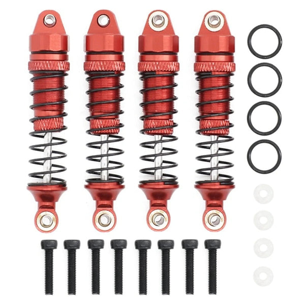 Powerhobby Aluminum Shocks (4) FOR Traxxas Prerunner Rally SST Teton Red
