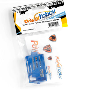 Powerhobby Aluminum Battery Mount Plate FOR Traxxas TRX-4M Blue TRX4M