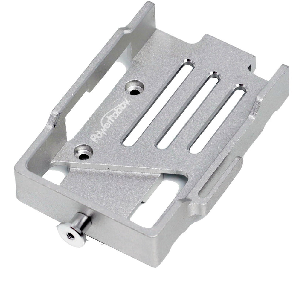Powerhobby Aluminum Battery  Tray Mount Plate FOR Traxxas TRX-4M Silver TRX4M