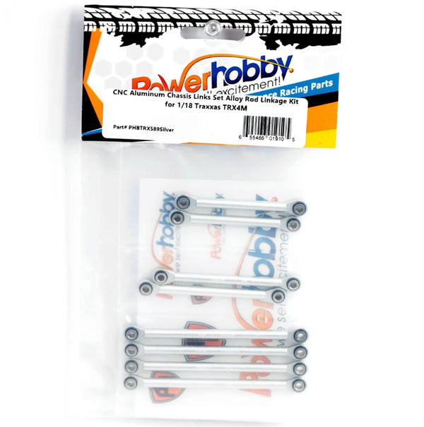 Aluminum Suspension Link Set, for Traxxas TRX-4, Silver