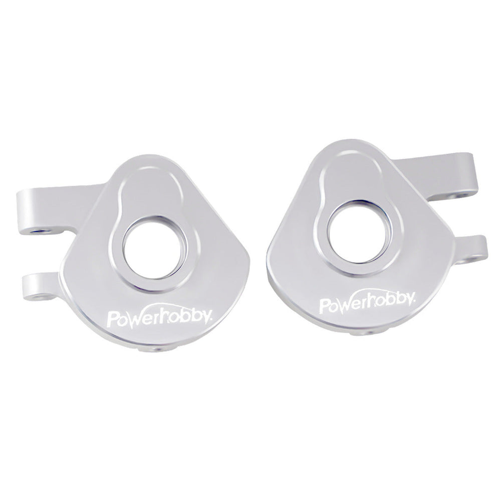 Powerhobby Aluminum Steering Knuckles / Blocks FOR Traxxas TRX-4M Silver TRX4M