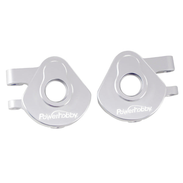 Powerhobby Aluminum Steering Knuckles / Blocks FOR Traxxas TRX-4M Silver TRX4M