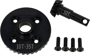 Powerhobby Helical Diff Ring Pinion Underdrive 35T 10T Gear FOR Traxxas TRX-4
