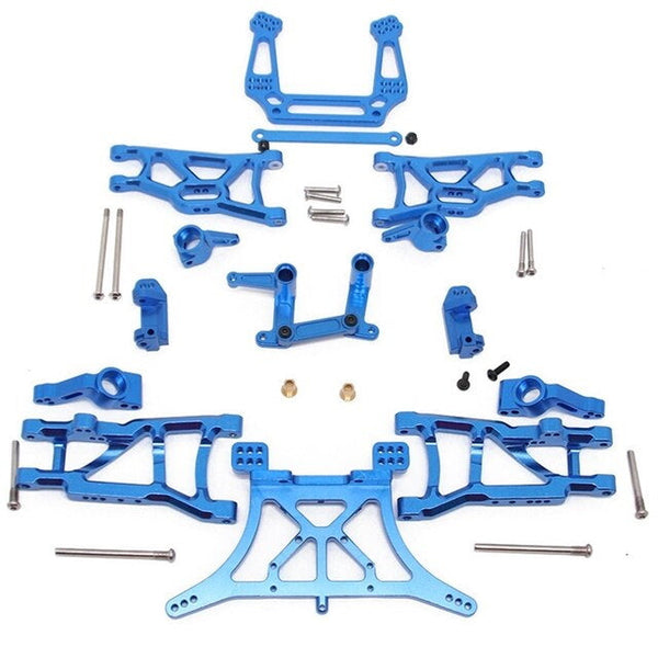 Powerhobby Aluminum Upgrade Kit 2WD FOR Slash Rustler Stampede Bandit Blue