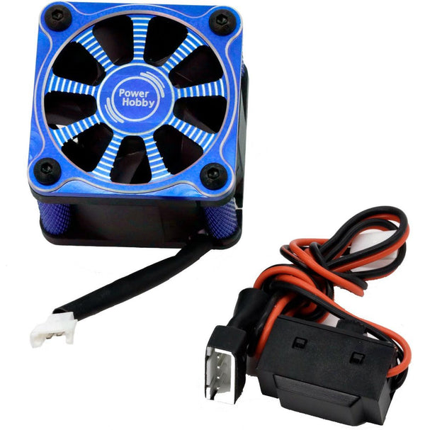 Powerhobby Twister Castle Mamba XLX ESC High Speed Aluminum Cooling Fan Blue