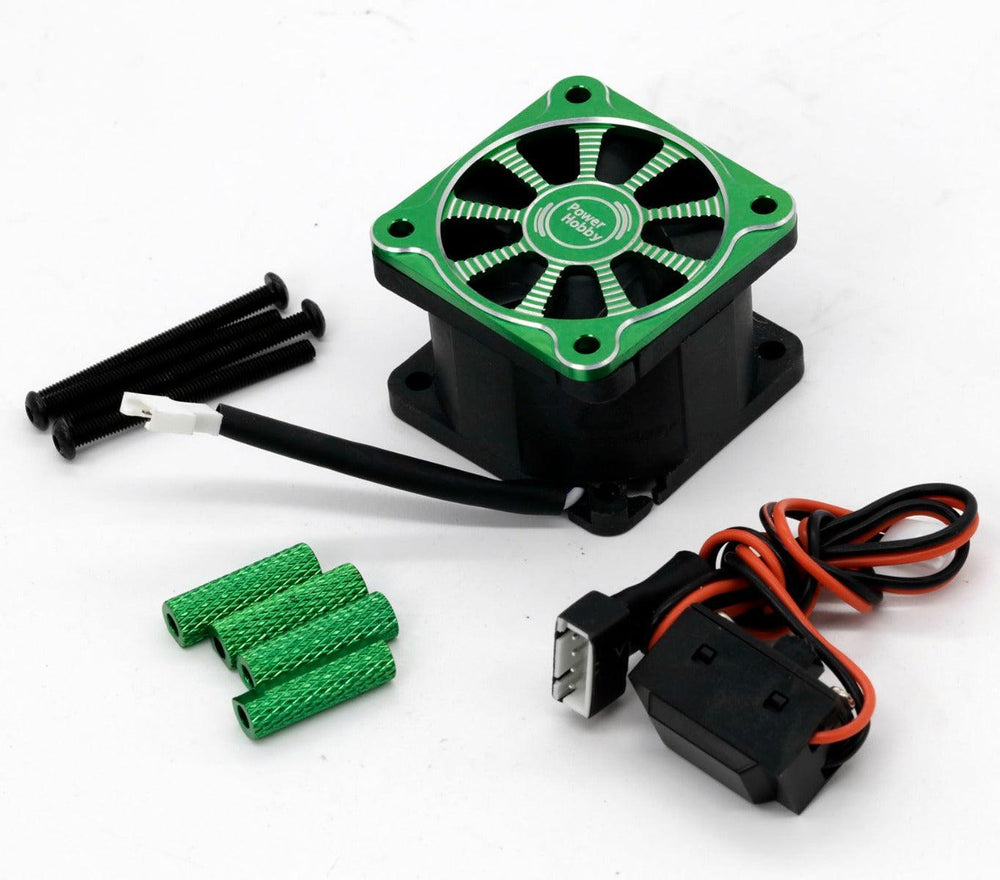Powerhobby Twister Castle Mamba XLX ESC High Speed Aluminum Cooling Fan Green