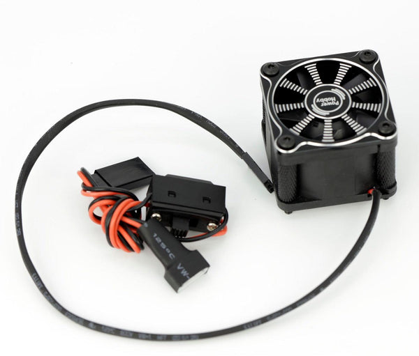 Powerhobby Twister 1/10 1/8 Motor Aluminum High Speed Cooling Fan - Black