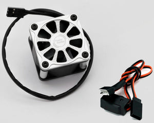 Powerhobby Twister 1/10 1/8 Motor Aluminum High Speed Cooling Fan - Silver