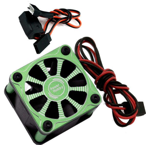 Powerhobby Twister Castle MONSTER X 8S ESC High Speed Aluminum Cooling Fan Green
