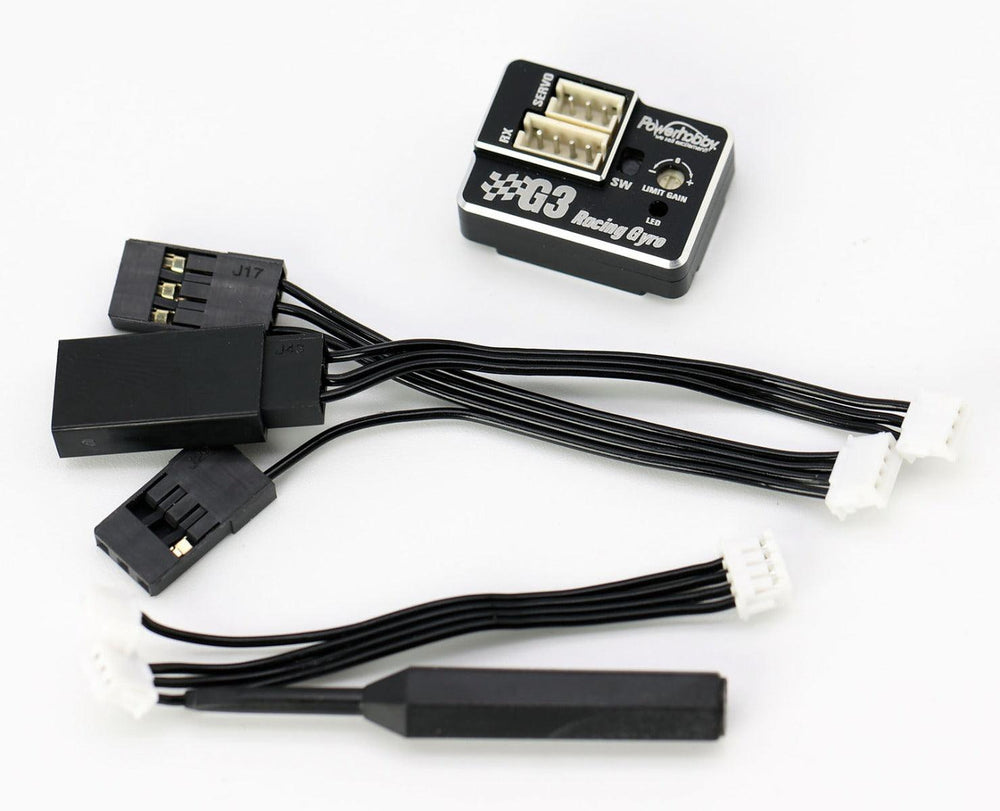 Powerhobby G3 Aluminum Case Dual Gain Micro Steering Tuned Gyro Kyosho Mini-Z