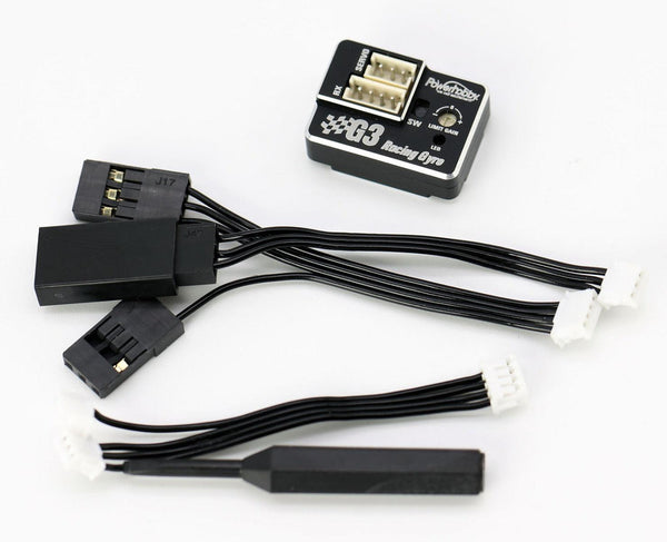 Powerhobby G3 Aluminum Case Dual Gain Micro Steering Tuned Gyro Kyosho Mini-Z