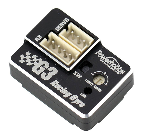 Powerhobby G3 Aluminum Case Dual Gain Micro Steering Tuned Gyro Kyosho Mini-Z