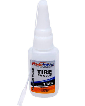 Powerhobby Premium Blend RC CA Tire Glue w/Tip Thin 0.75oz