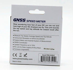 Powerhobby GNSS RC GPS Speed Meter Global Navigation Satellite System GSM-015