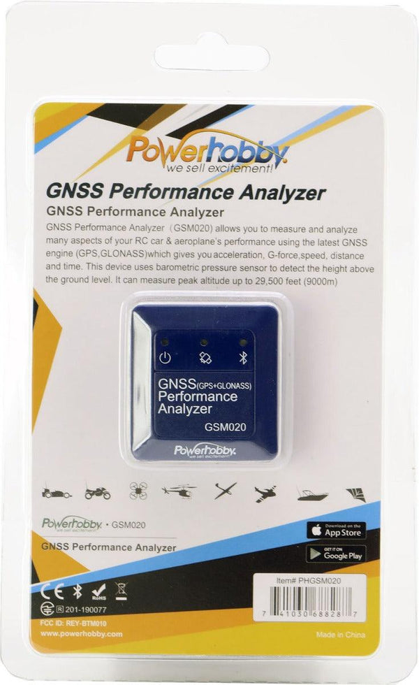 Powerhobby GNSS Performance Analyzer Bluetooth SPEED METER & Data Logger GPS