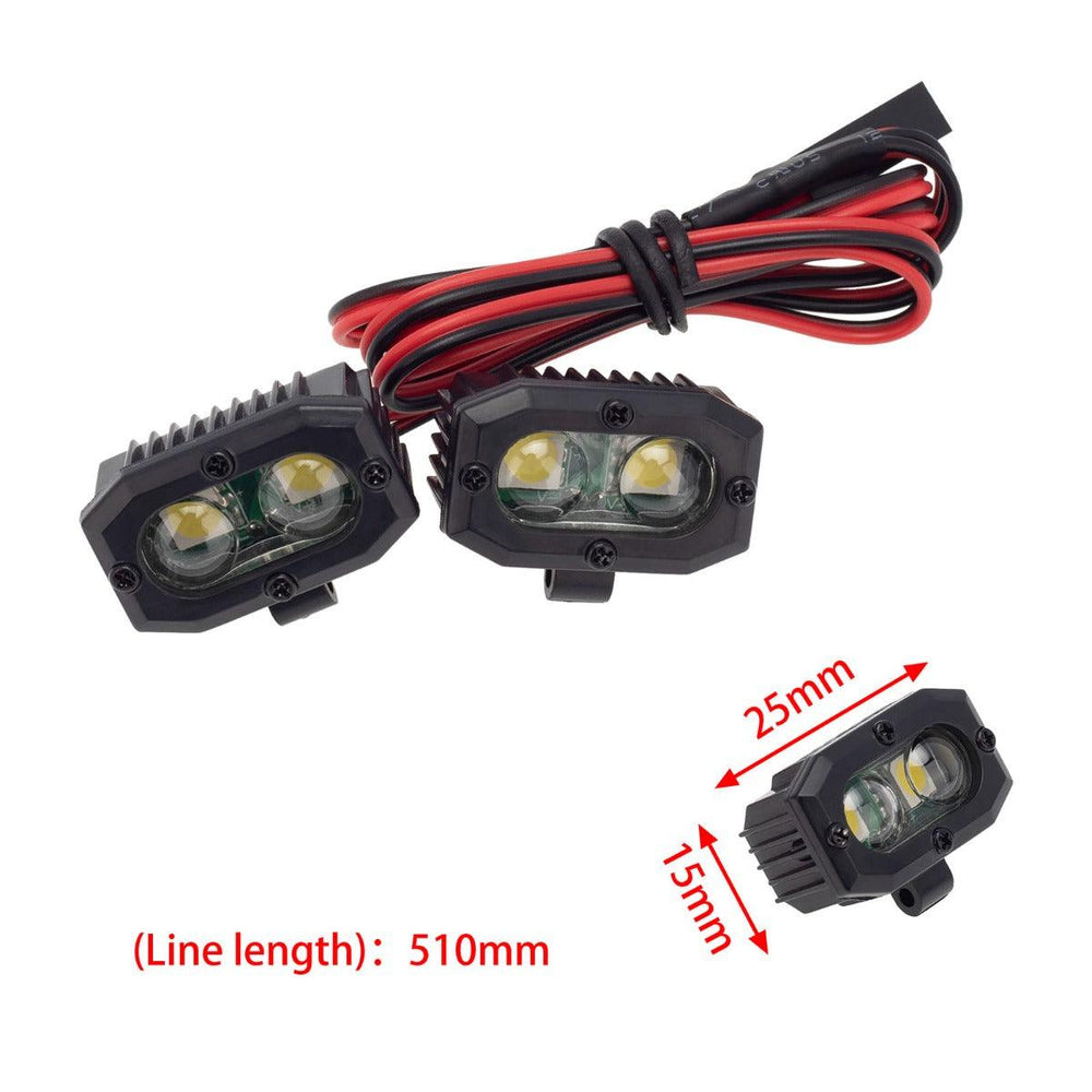PowerHobby RC Double lamp LED Lights Headlights Spotlight for 1/10 1/8