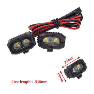 PowerHobby RC Double lamp LED Lights Headlights Spotlight for 1/10 1/8