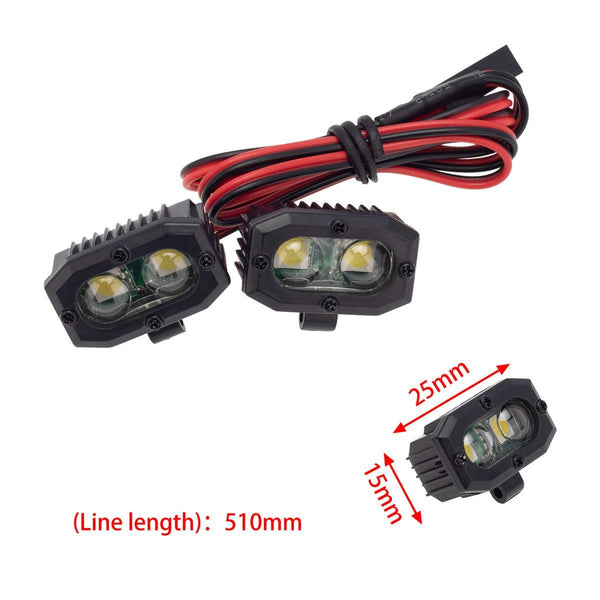 PowerHobby RC Double lamp LED Lights Headlights Spotlight for 1/10 1/8