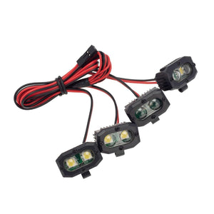 PowerHobby RC 4 Double lamp LED Lights Headlights Spotlight for 1/10 1/8
