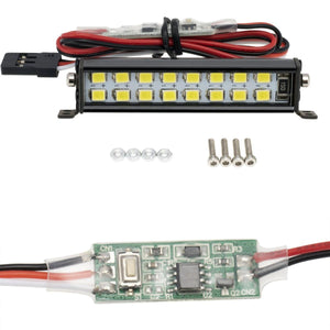 PowerHobby 52MM RC Double Row 16 LED Lightbar w/Controller for 1/10 1/8