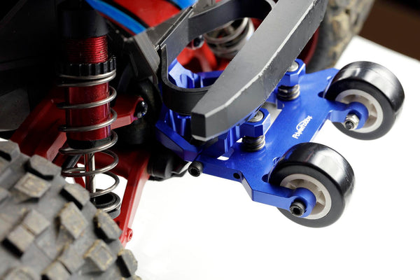 Powerhobby Aluminum Wheelie Bar Blue FOR Traxxas Maxx V1 & V2