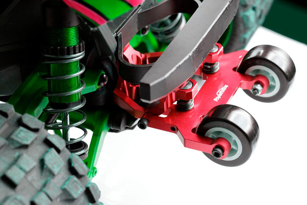 Powerhobby Aluminum Wheelie Bar Red FOR Traxxas Maxx V1 & V2