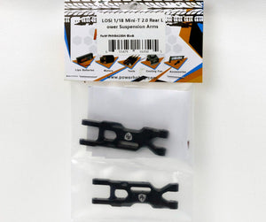 PowerHobby LOSI 1/18 Mini-T 2.0 Aluminum Rear Lower Suspension Arms Black
