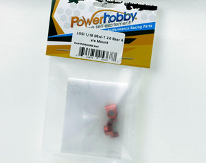 PowerHobby LOSI 1/18 Mini-T 2.0 Aluminum Rear Knuckles MiniT Red