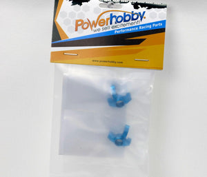 PowerHobby LOSI 1/18 Mini-T 2.0 Aluminum Front Knuckles MiniT Blue