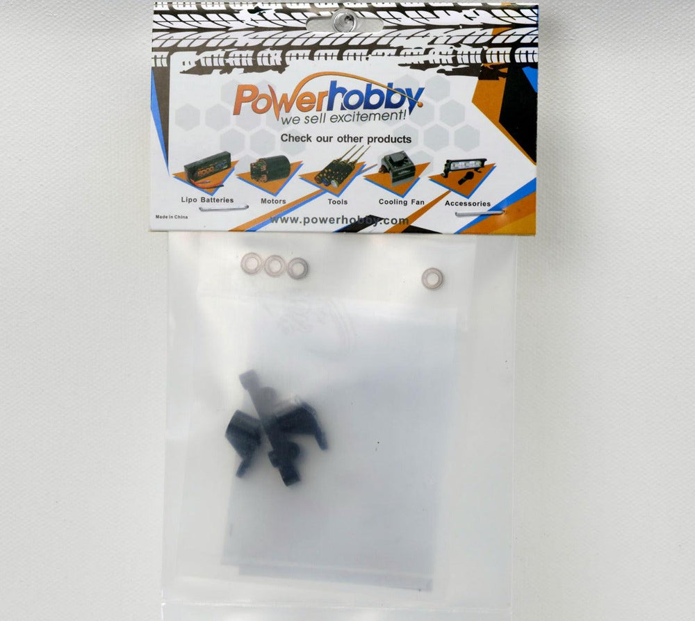 PowerHobby LOSI 1/18 Mini-T 2.0 Aluminum Steering Assembly MiniT Black