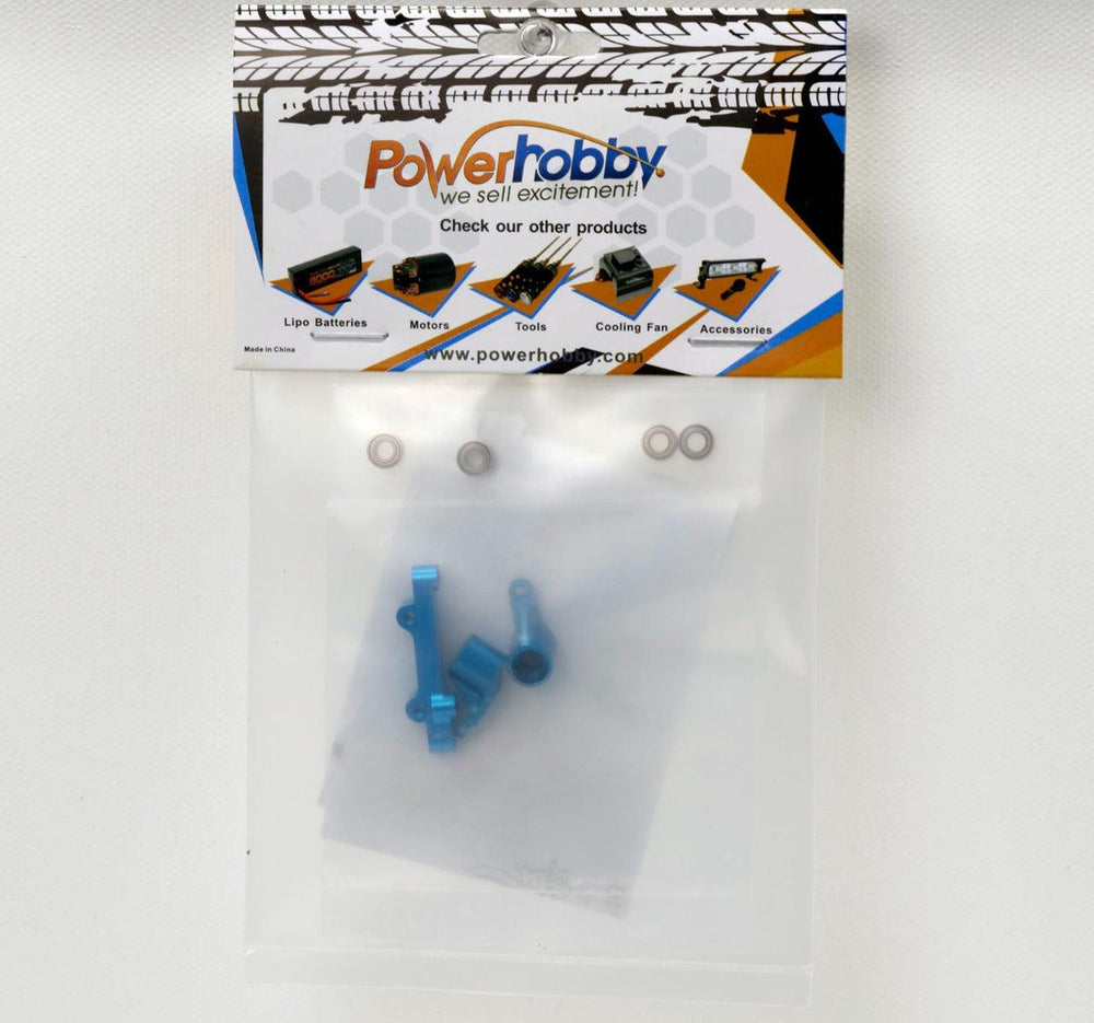 PowerHobby LOSI 1/18 Mini-T 2.0 Aluminum Steering Assembly MiniT Blue