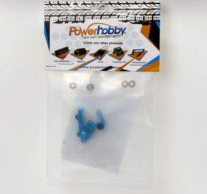 PowerHobby LOSI 1/18 Mini-T 2.0 Aluminum Steering Assembly MiniT Blue