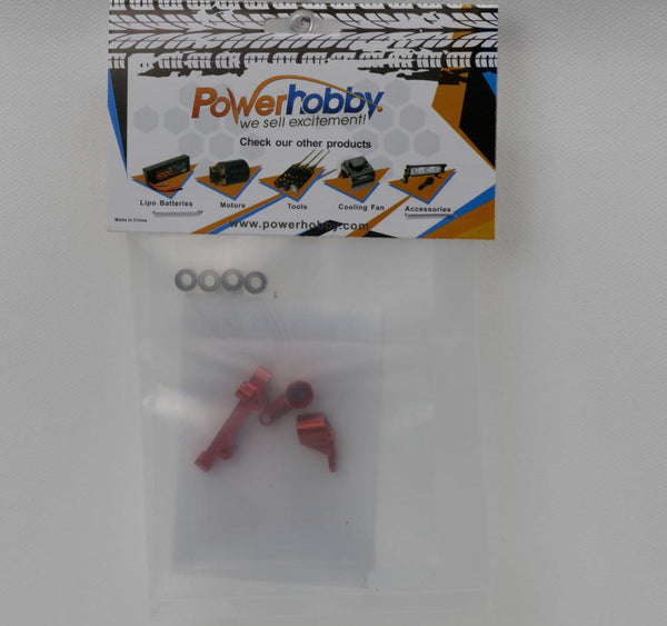 PowerHobby LOSI 1/18 Mini-T 2.0 Aluminum Steering Assembly MiniT Red