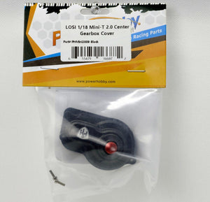 PowerHobby LOSI 1/18 Mini-T 2.0 Aluminum Rear Main Gear Cover MiniT Black