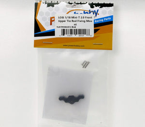 PowerHobby LOSI 1/18 Mini-T 2.0 Aluminum Front Upper Tie Rod Fixing Mount Black