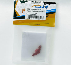 PowerHobby LOSI 1/18 Mini-T 2.0 Aluminum Front Upper Tie Rod Fixing Mount Red