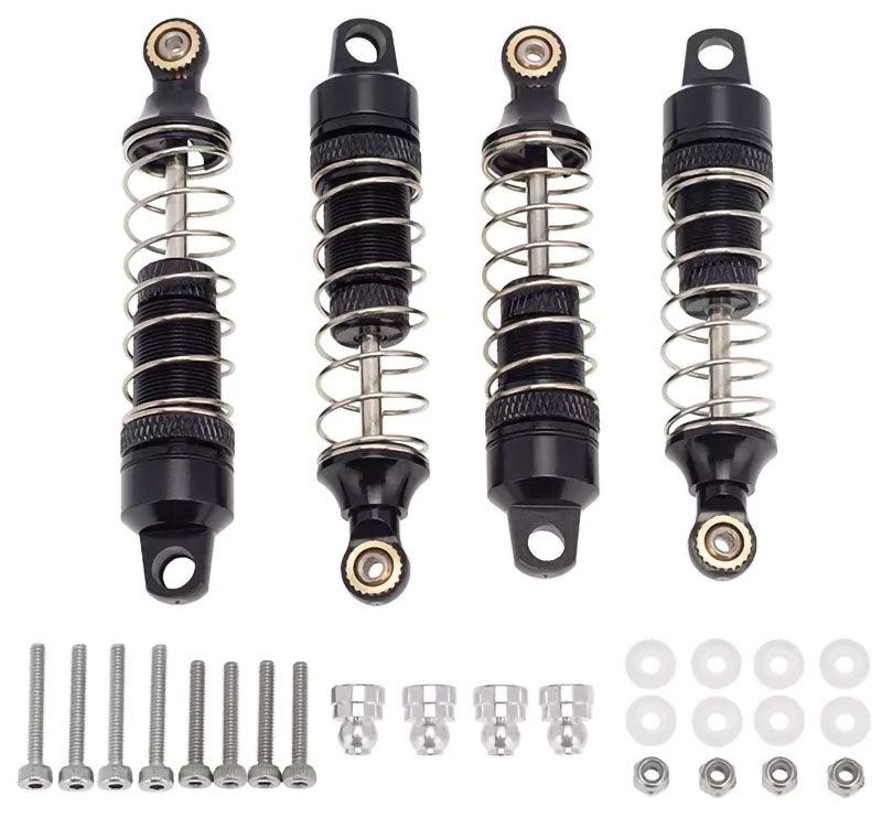 PowerHobby Losi Mini-T 2.0 Aluminum Front Rear Threaded Shocks MiniT Black