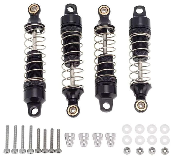 PowerHobby Losi Mini-T 2.0 Aluminum Front Rear Threaded Shocks MiniT Black