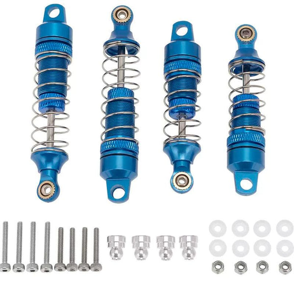 PowerHobby Losi Mini-T 2.0 Aluminum Front Rear Threaded Shocks MiniT Blue