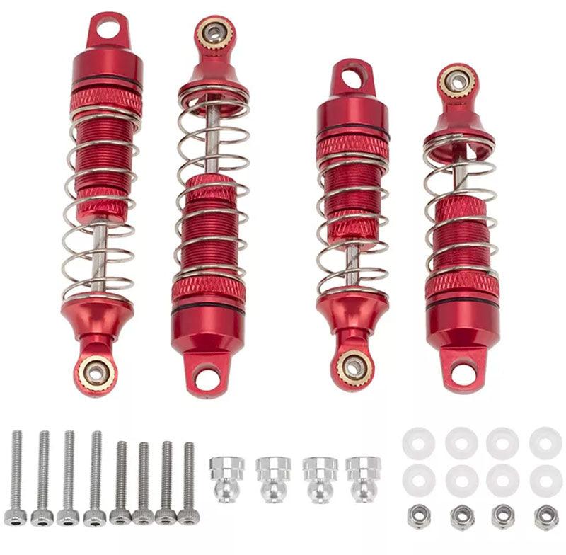 PowerHobby Losi Mini-T 2.0 Aluminum Front Rear Threaded Shocks MiniT Red