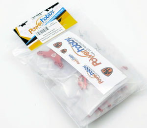 PowerHobby LOSI Mini-T 2.0 Aluminum Upgrade Kit Knuckles Arms Steering C-hub Red
