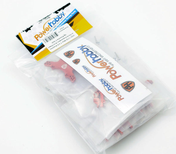 PowerHobby LOSI Mini-T 2.0 Aluminum Upgrade Kit Knuckles Arms Steering C-hub Red