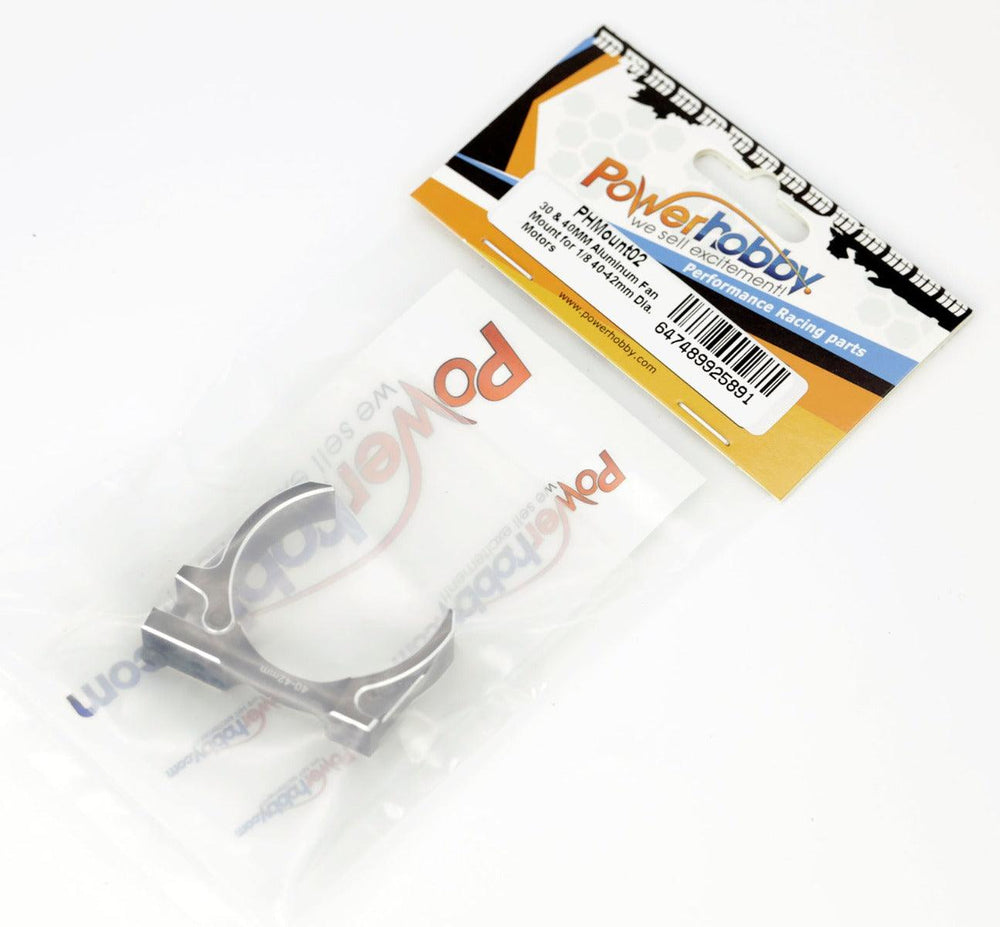 Powerhobby 1/8 Aluminum 40-42mm Dia. Motor Mount 30mm 40mm Fan